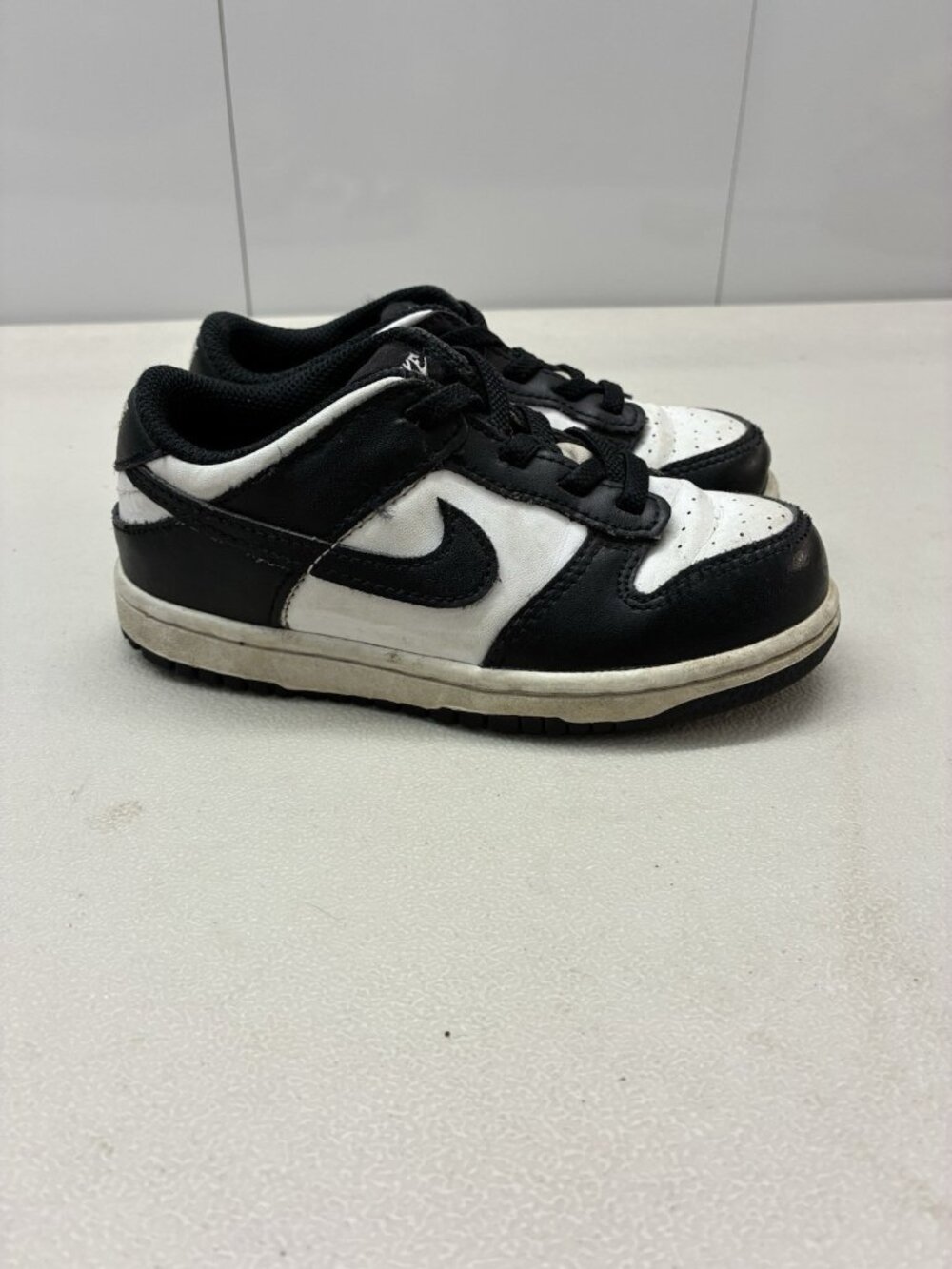 Nike Dunk Low Toddler Size 10C Panda White Black CW1589-100 TD Baby Sneakers